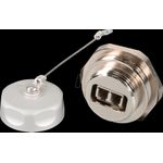 EFB-Elektronik IP67 Durchführungskupplung, LC Duplex, Metallausführung Keramikhülse Hersteller: EFB Elektronik (IP67DFKLCDM)