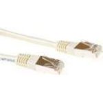ACT Ivory 5 meter F/UTP CAT5E patch cable with RJ45 connectors. Cat5e f/utp ivory 5.00m (IB7205)
