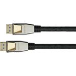 PREMIUM DisplayPort 2.0 Kabel, 54 Gbit/s, UHBR 13.5, 4K @240Hz / 8K @60Hz, Vollmetallstecker, Kupfer (DP20-PY020)