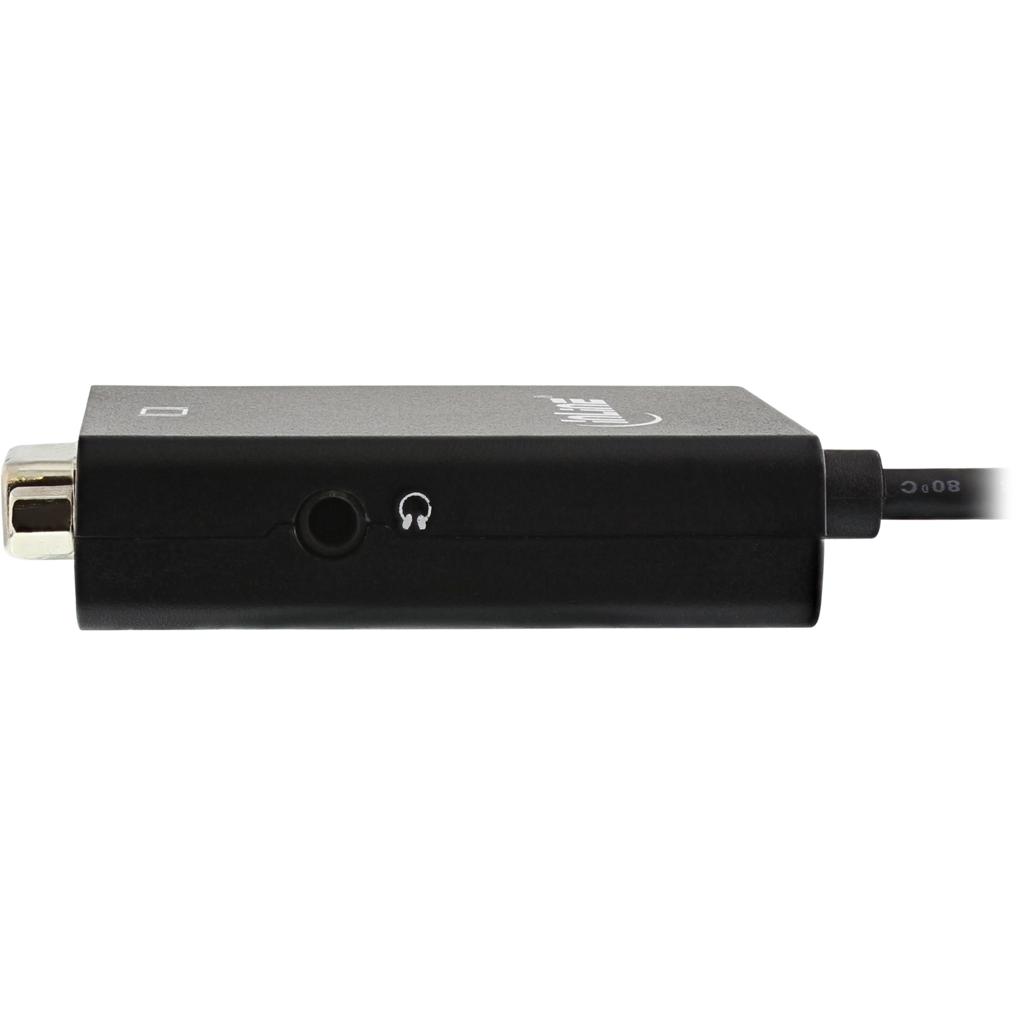 InLine HDMI zu VGA Konverter Dongle mit Audio, 1080p, Schwarz
