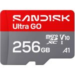 SanDisk microSDXC Ultra GO 256 GB UHS-I Speicherkarte bis 190 MB/s V10 A1