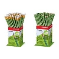 STABILO Bleistift GREENgraph, Härtegrad: HB, 60er Display mit Radierer, sechseckig, Karton-Display, FSC-Zertifiziert (6004/60-1)