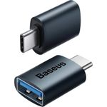 Baseus Ingenuity Mini-OTG-Adapter USB-C-Stecker auf USB-A-Buchse 3,1 A, schwarz (ZJJQ000001)