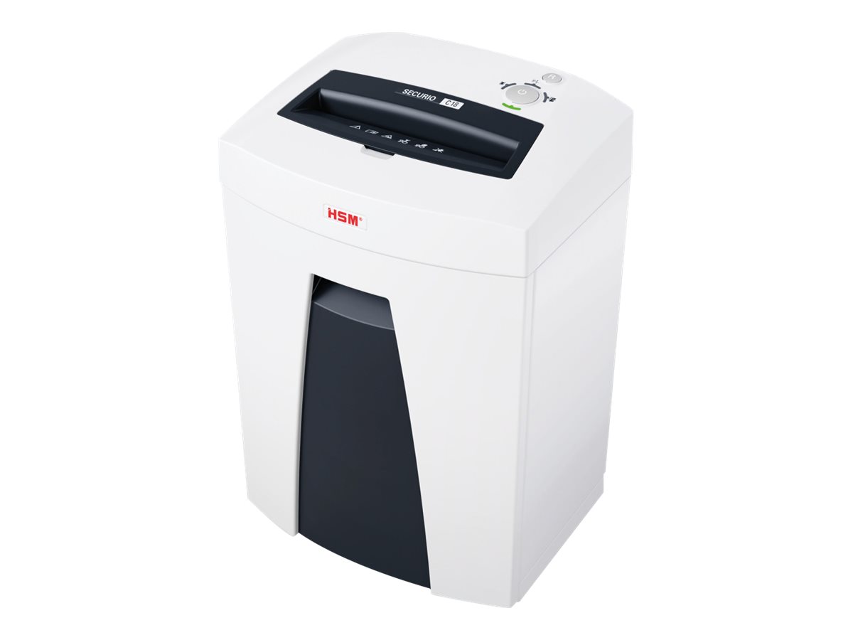 HSM SECURIO C18 Aktenvernichter Partikelschnitt 23 cm Schwarz, Weiß
