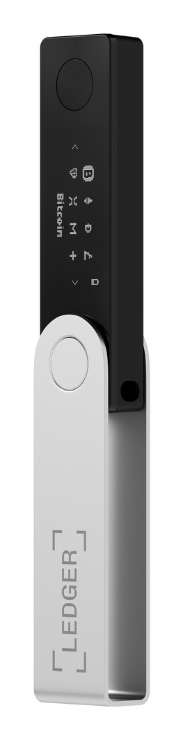 Ledger Nano X Hardware Wallet Bluetooth USB-C Schwarz, Silber
