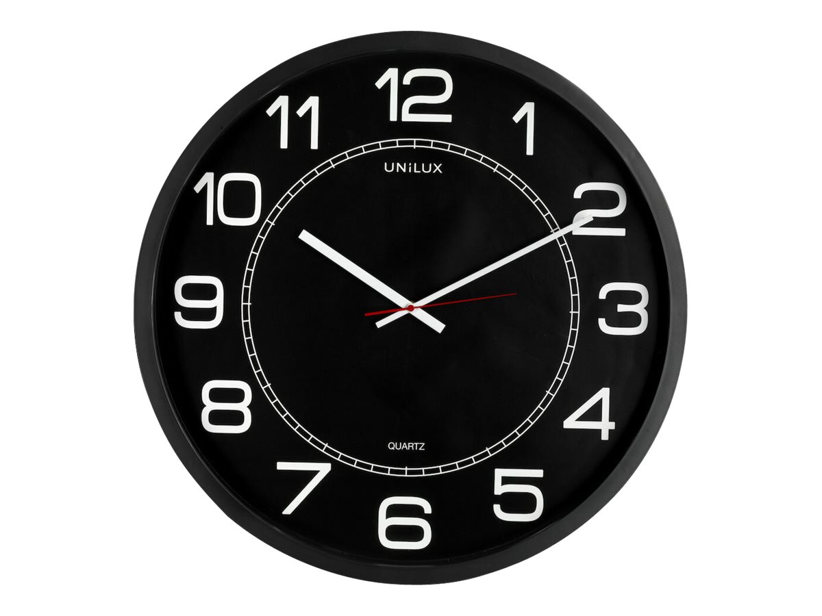 Unilux UNILUX MEGA Wanduhr 57.5 cm Schwarz