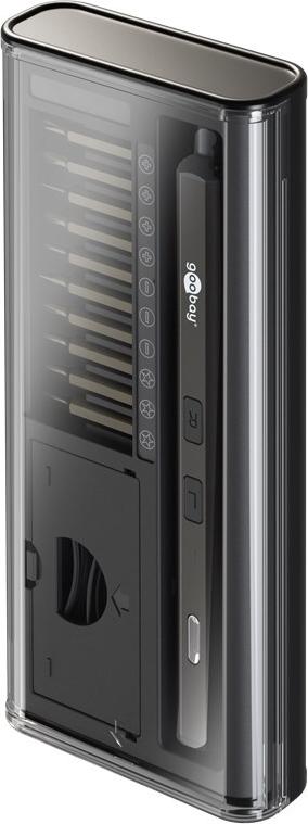 Goobay 77838 - Elektrischer Präzisionsschraubendreher m. Akku 20 teilig LED (77838)