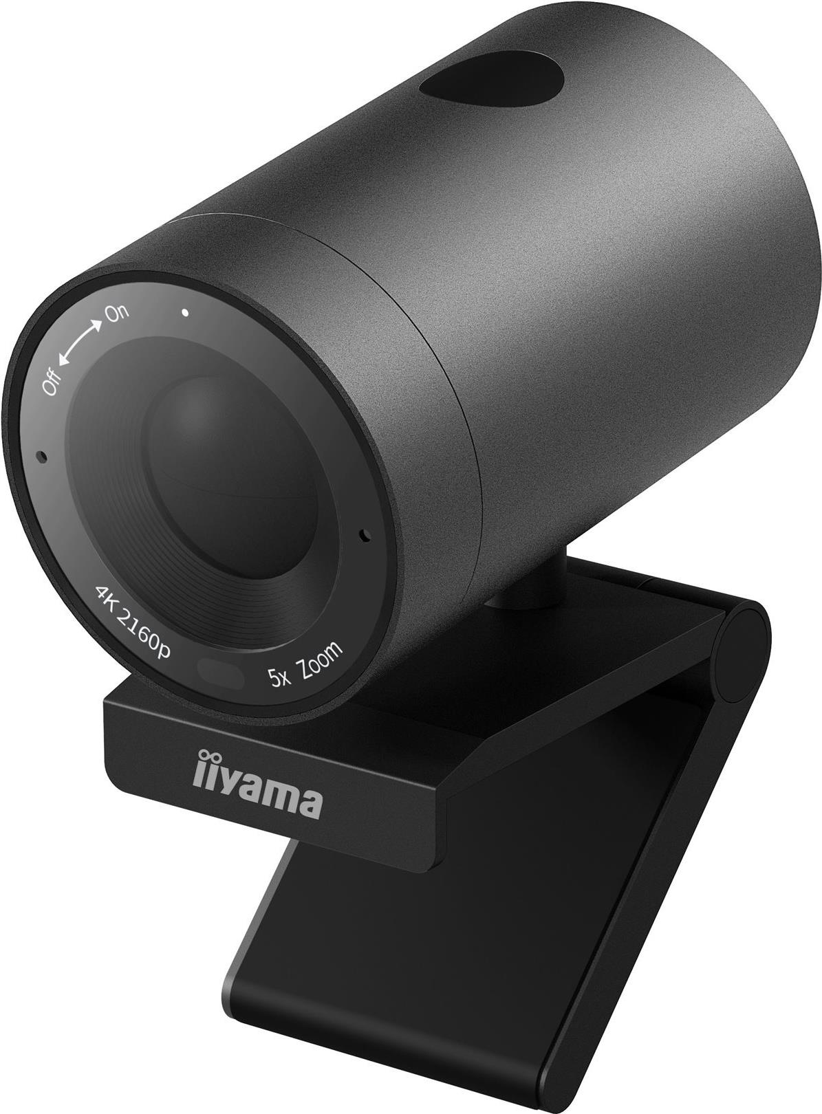 Iiyama UC-CAM10PRO-1 4K-UHD Webcam 120° Sichtfeld USB-C Schwarz
