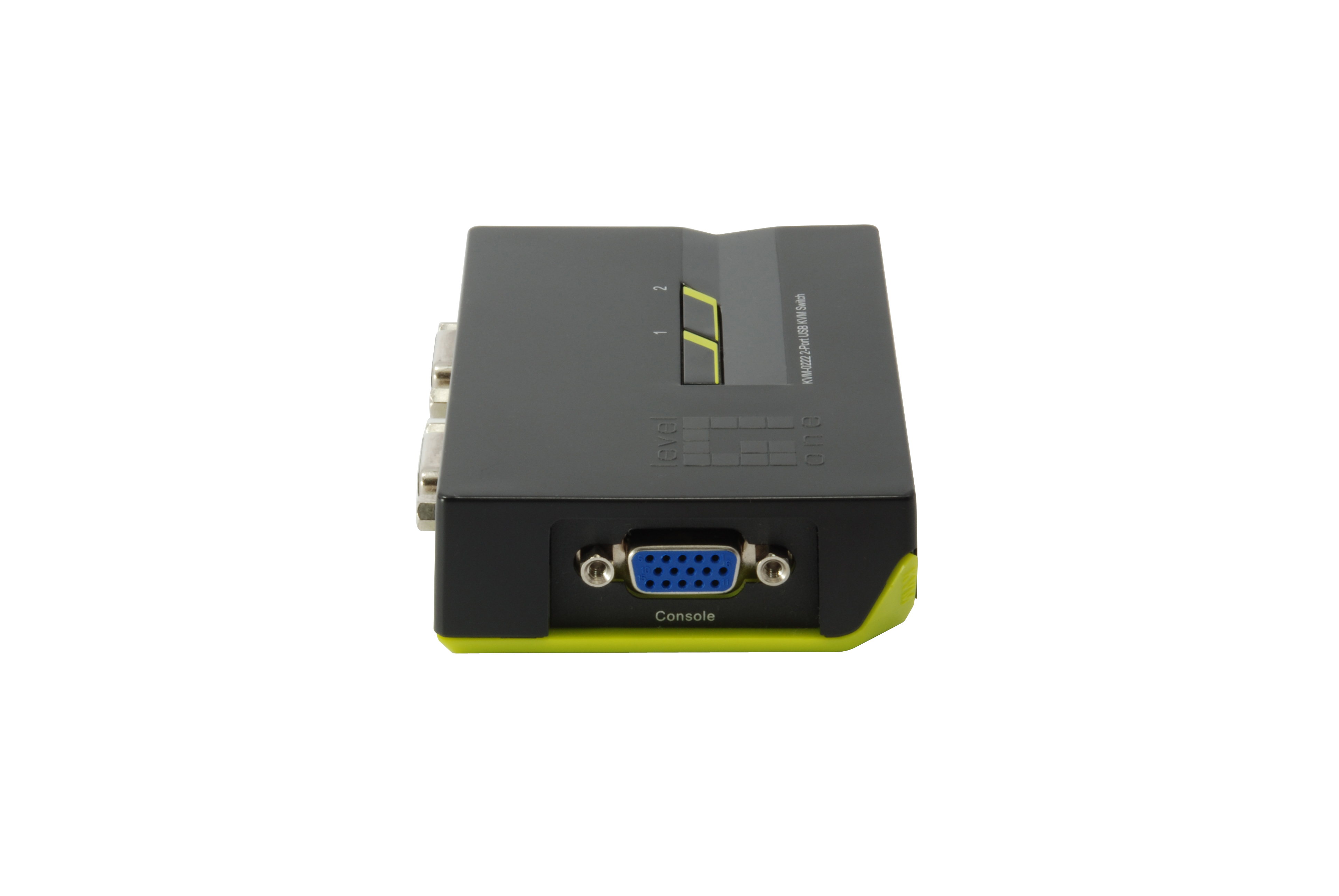 LevelOne ViewCon KVM-0222 KVM-Switch 2 Ports Schwarz, Grün