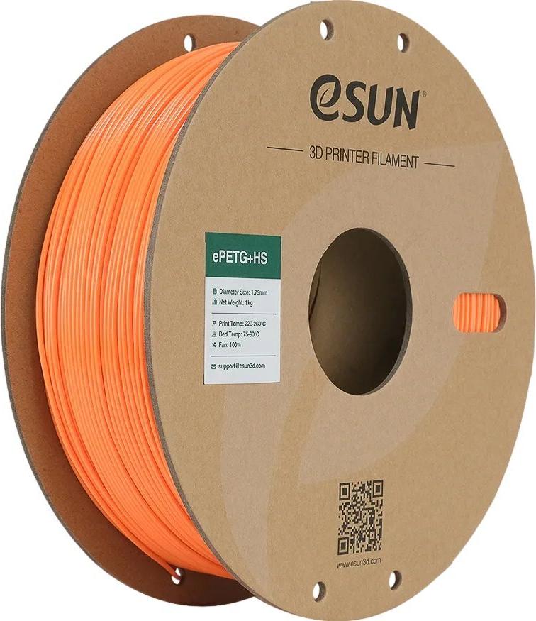 EPETG+HIGH SPEED 1,75mm SOLID ORANGE 1kg ESUN 3D FILAMENT (EPETG+HS-P175SO1)