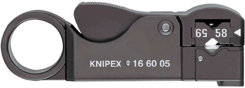 Knipex 16 60 05 KOAX Kabelentmanteler Geeignet für Koaxialkabel 4 bis 12 mm RG58, RG59, RG62