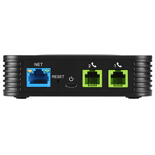 Grandstream HT802 v2 VoIP-Telefonadapter Schwarz