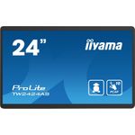 iiyama ProLite TW2424AS-B1, Projected Capacitive, 10 TP, Full HD, USB, USB-C, Ethernet, Android, schwarz Touchmonitor (Seitenverhältnis: 16:9), Bildschirmdiagonale: 60,5 cm (23,8''), Projected Capacitive, Multi Touch (10 Punkte), Auflösung: 1920x1080 Pixel, VESA Mount (100x100 mm), Blickwinkel 178/178°(H/V), Kontrast: 1000:1, Anschluß: USB (4x), USB-C, Ethernet, HDMI, Touchinterface: USB, Android (12), inkl.: Netzteil, Netzkabel, Farbe: schwarz (TW2424AS-B1)