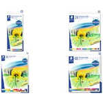 STAEDTLER Soft-Pastellkreide karat, 24er Kartonetui Studioqualität, verwischbar, bruchsicher, papierumwickelt (2430 C24)