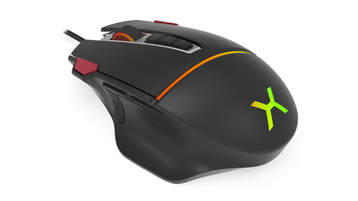 Krux Fuze Pro Gaming Maus Optisch 12000 DPI 11 Tasten USB Typ-A 1,8 m Schwarz