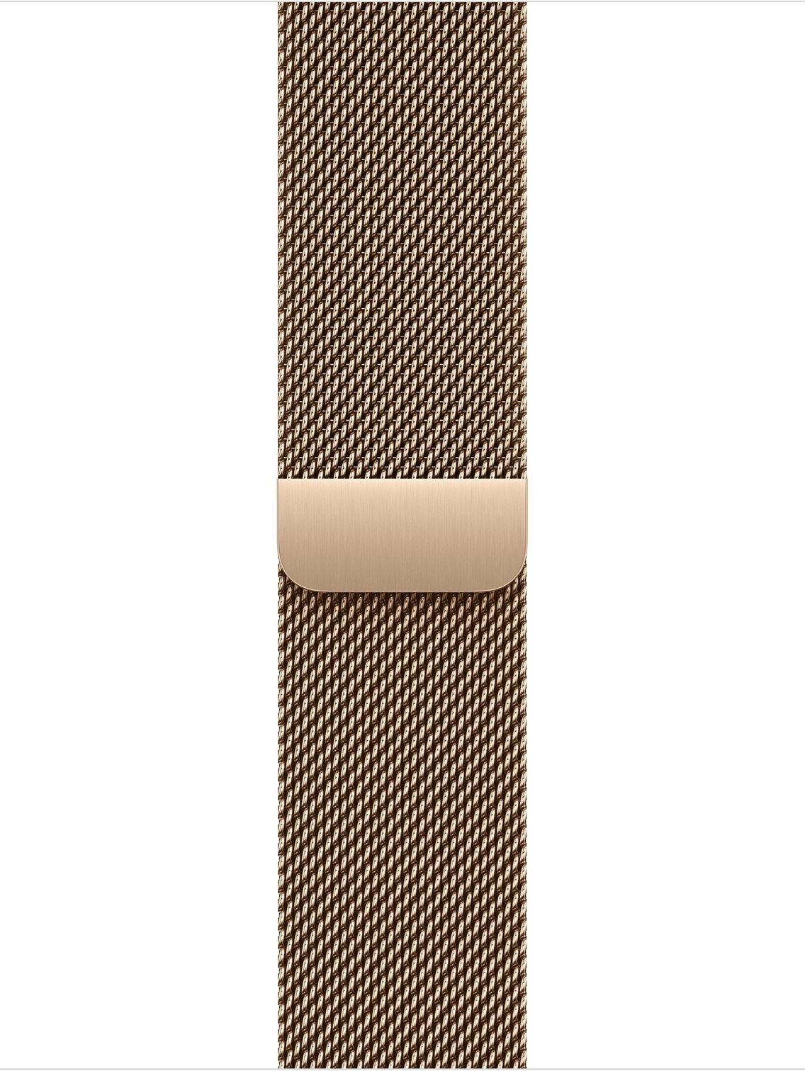Apple Watch Series 11 GPS + Cellular 42mm Gold Titanium Case with Gold Milanese Loop (MF8Y4ZR/A)