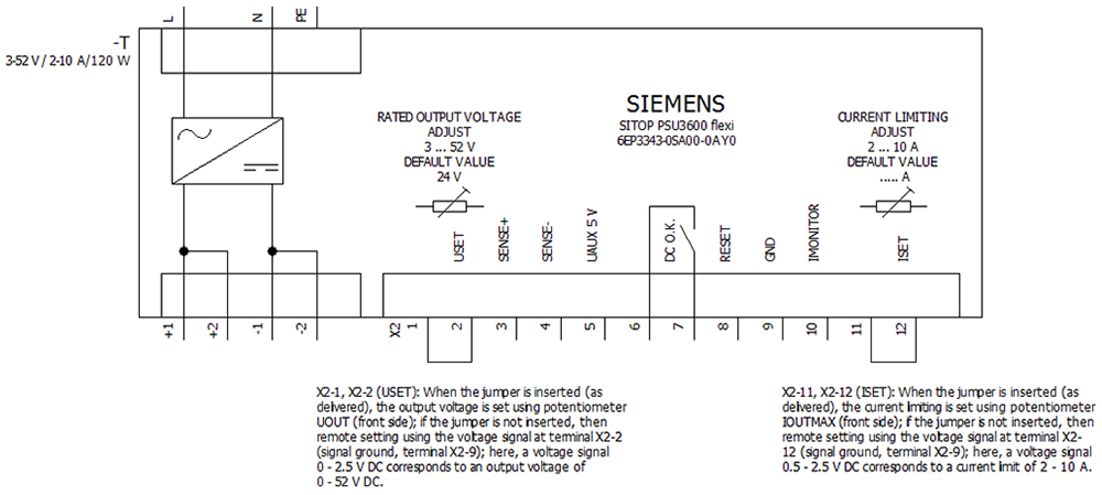 Siemens 6EP3343-0SA00-0AY0 Netzteil 120 W 52 V Mehrfarbig