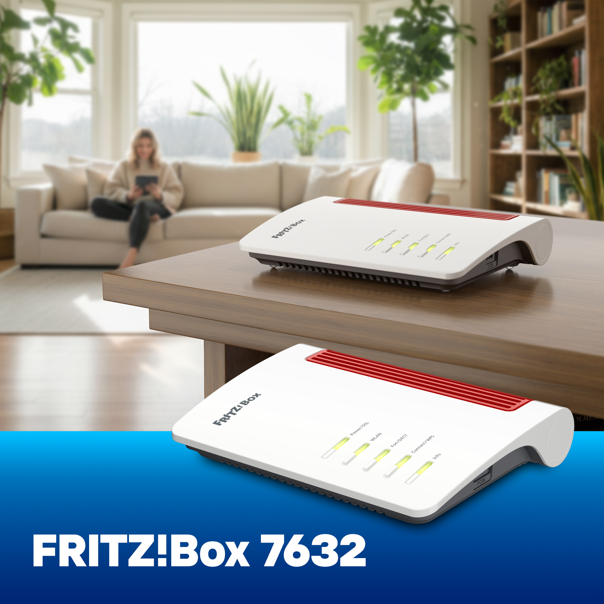 FRITZ! FRITZ!Box 7632 Wi-Fi 7 Router 1 GBit/s Weiß
