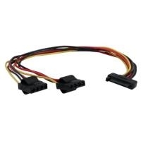 InLine SATA Strom-Y-Kabel auf 2x 4-Pol Molex - 30cm (29684)