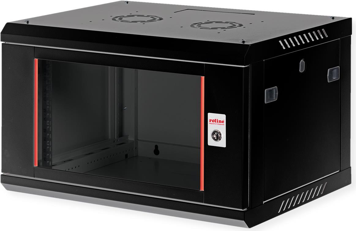 ROLINE 19 Zoll Wandgehäuse Basic Plus 600x450 BxT schwarz - Wandgehäuse (26.21.0283)