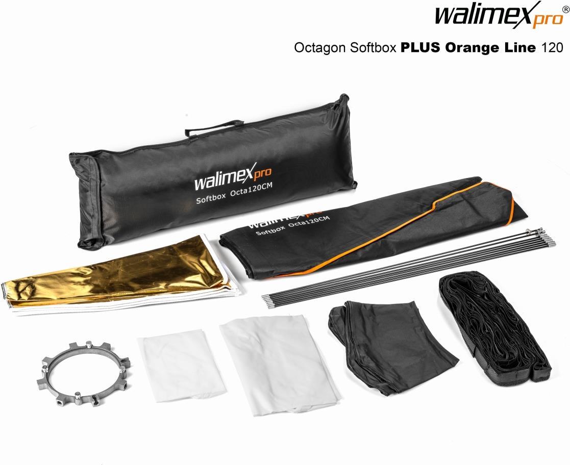 WALSER Walimex Pro Octagon Softbox PLUS OL Ø120 Softbox (L x B x H) 1270 x 280 x 280 mm 1 St.