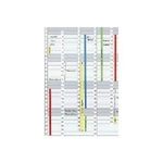 FRANKEN Datumstreifen für Planungstafel JetKalender 1203 magnetisch, Farbe: weiß, Maße: (B)191 x (H)695 mm - 1 Stück (DS1203A)
