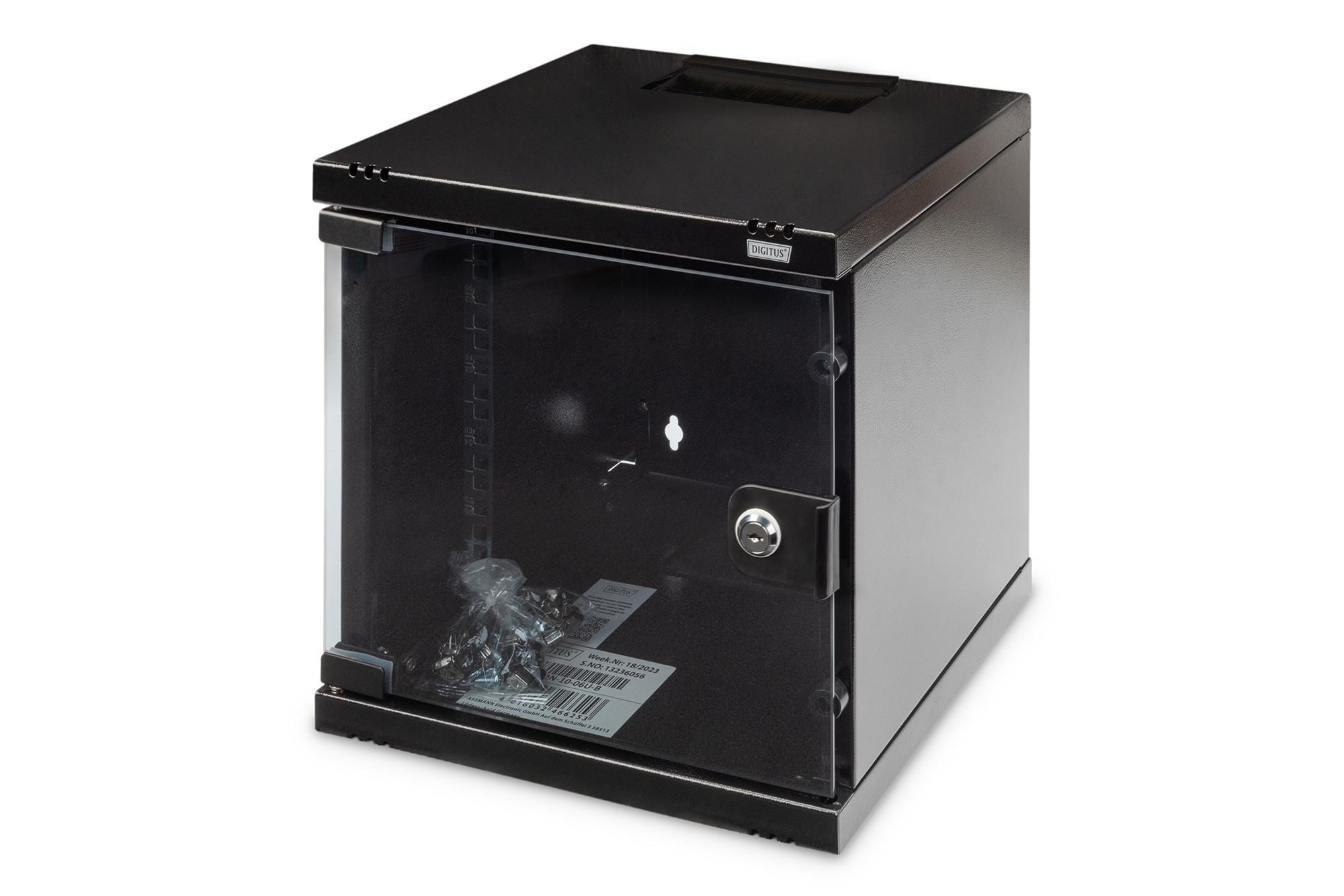Digitus DN-10-06U-B Wandgehäuse 10" 6 HE 312x300 mm Schwarz
