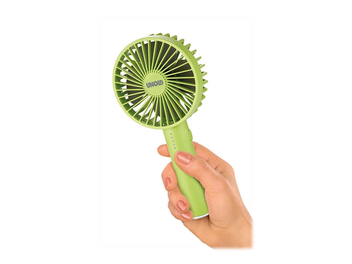 Unold Breezy II Handventilator 10 cm USB Grün