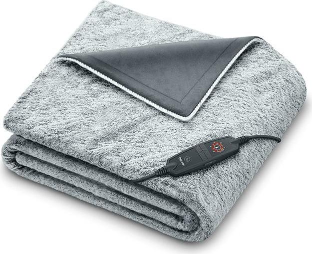 Beurer HD 75 Nordic Grey Green Planet Wärme-Kuscheldecke 180x30cm 6Stufen Abs. (40.000)