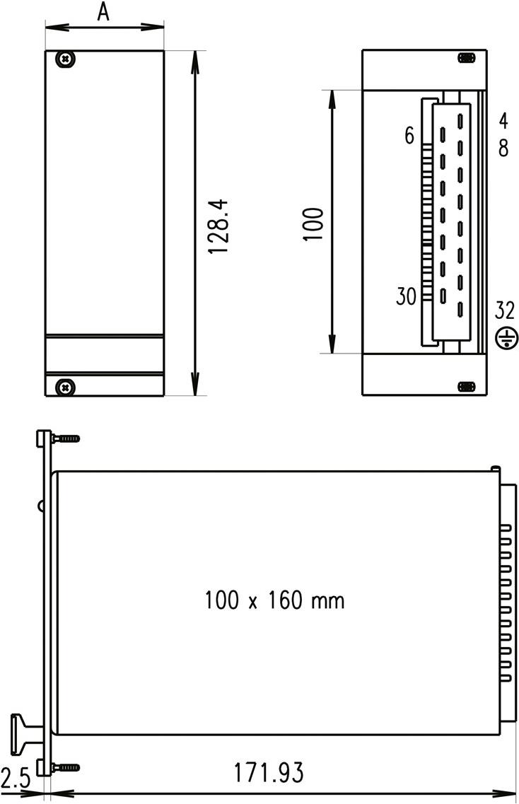 SCHROFF Frontplatte für PSM - FRONTPL.HF PSU PSM 3HE 10TE (21005477)