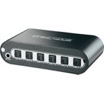 SpeaKa Professional 4 Port Toslink-Matrix-Switch mit Fernbedienung Silber