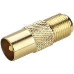 Renkforce RF-4197003 Kabelschnittstellen-/Gender-Adapter Belling-Lee/IEC F Gold (403404)