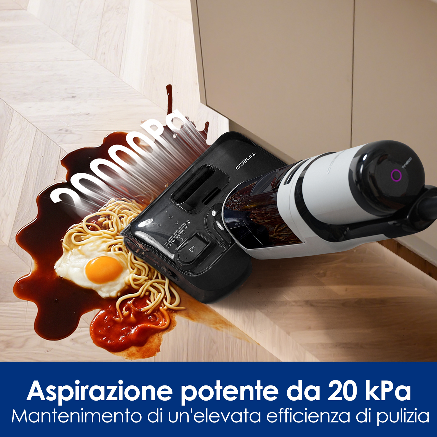 Tineco Floor One i5 Stretch Nass-Trockensauger Akku 2,5 Ah 30 Min Grau