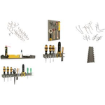 allit Haken-Set "StorePlus Flex M 50,80cm (20"), chrom Lochwand-Hakensortiment in 2 Ausführungen - 1 Stück (455002)