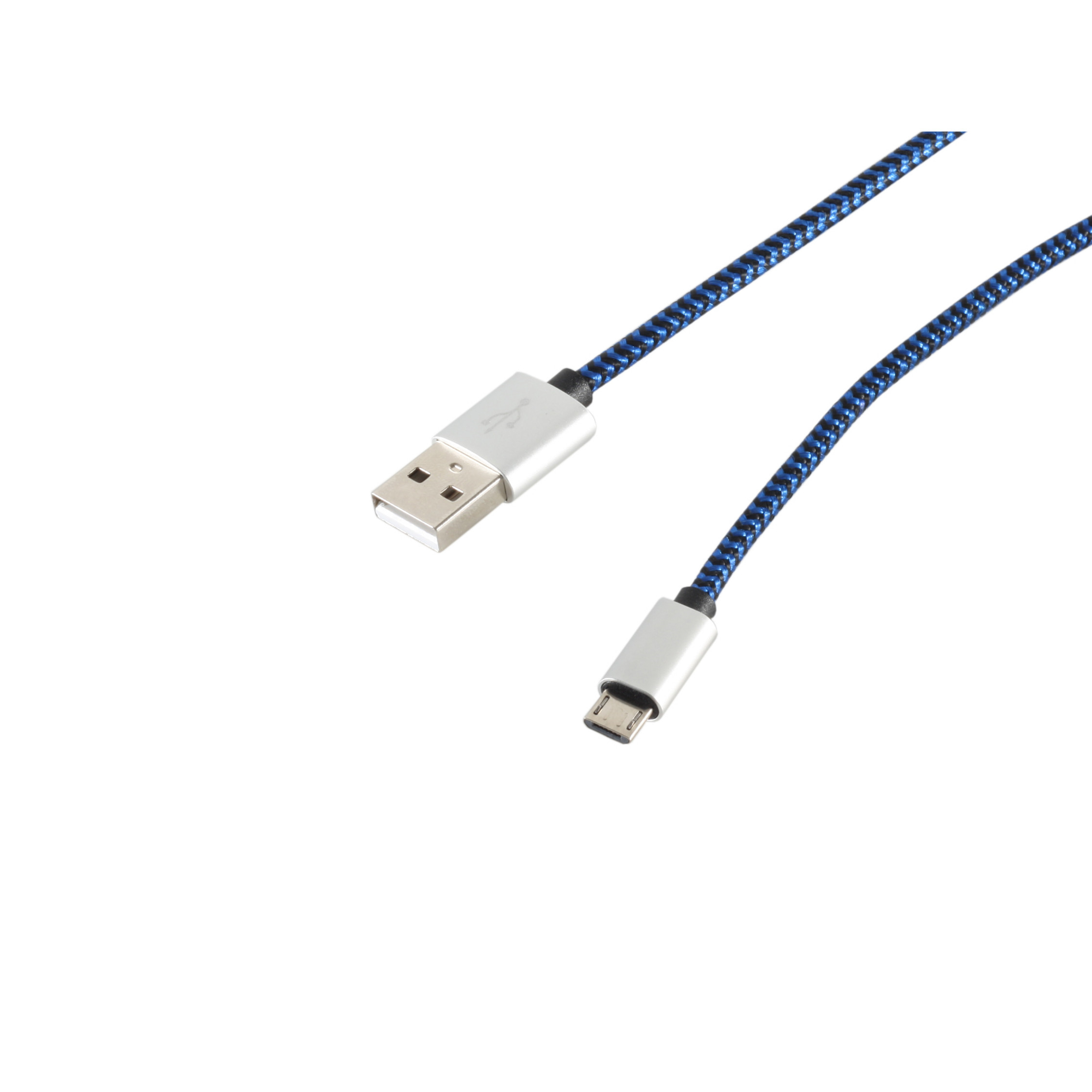 ShiverPeaks 14-50023 USB-Kabel 2 m USB 2.0 USB A Micro-USB B Blau