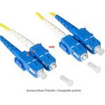 Alcasa LW-9075SC Glasfaserkabel 7,5 m 2x SC OS2 Gelb (LW-9075SC)