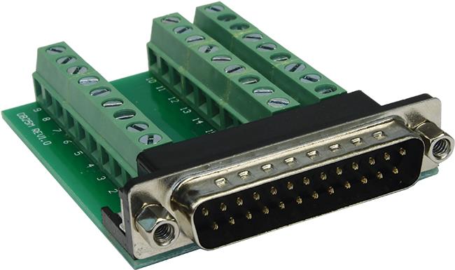 Exsys EX-49025 Kabeladapter 25p D-SUB auf 27p Grün, Silber