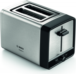 Bosch TAT5P420DE Toaster 2 Scheibe(n) Schwarz - Silber 970 W (TAT5P420DE) (geöffnet)