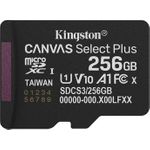 SD MicroSD Card 256GB Kingston SDXC Canvas+ Gen3 o.Adapter retail (SDCS3/256GBSP)
