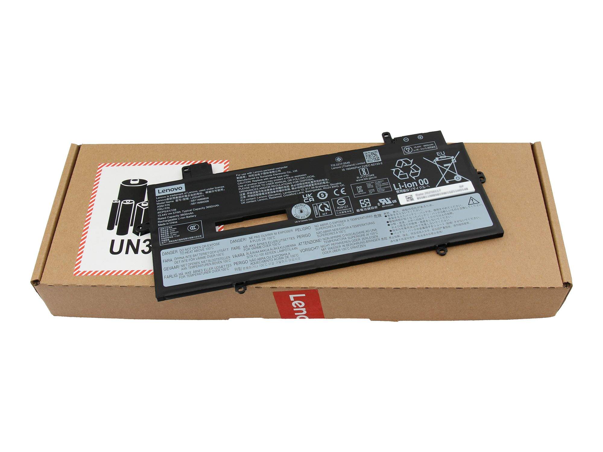 Lenovo ThinkPad Laptop-Batterie 57 Wh Lithium-Ionen 4 Zellen Schwarz