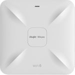 Ruijie Networks RG-RAP2260(G). Maximale Datenübertragungsrate: 1201 Mbit/s, Maximale Datenübertragungsrate (2,4 GHz): 574 Mbit/s, Maximale Datenübertragungsrate (5 GHz): 1201 Mbit/s. Unterstützte Sicherheitsalgorithmen: WPA, WPA-PSK, WPA-TKIP, WPA2-AES, Funktionen Service Set Identifier (SSID): Hidden SSID, Multiple SSIDs. Unterstützte Protokolle: Concurrent 802.11ax, 802.11ac wave2/wave1, 802.11a/b/g/n. Eingangsstrom: 1.5 A, Stromverbrauch (Standardbetrieb): 15,3 W. Platzierung: Wand, Produktfarbe: Weiß, LED-Anzeigen: Leistung (RG-RAP2260(G)) (geöffnet)