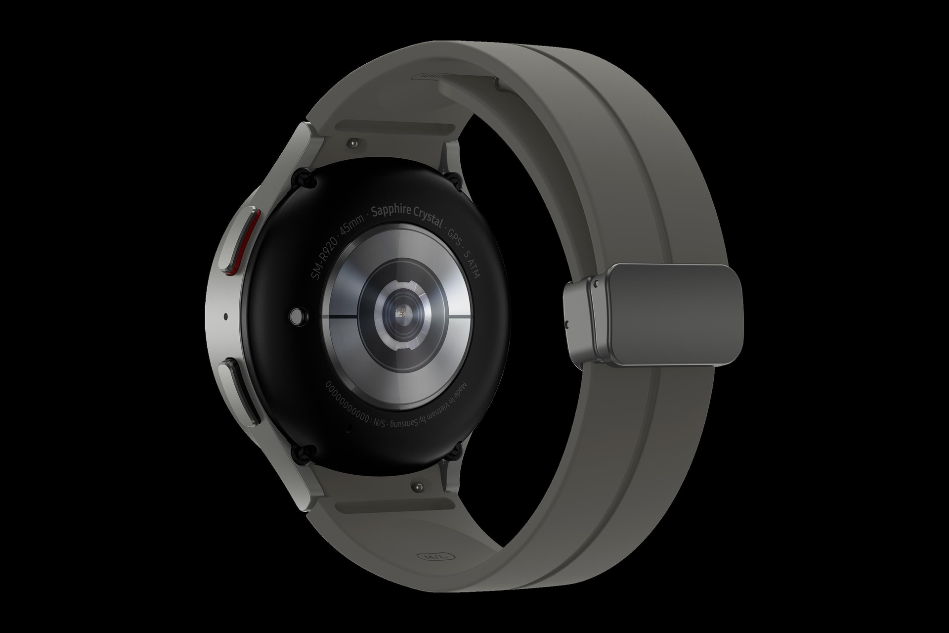 SAMSUNG Galaxy Watch5 Pro - 45 mm - titanfarben grau - intelligente Uhr mit Sportband - Anzeige 3.46