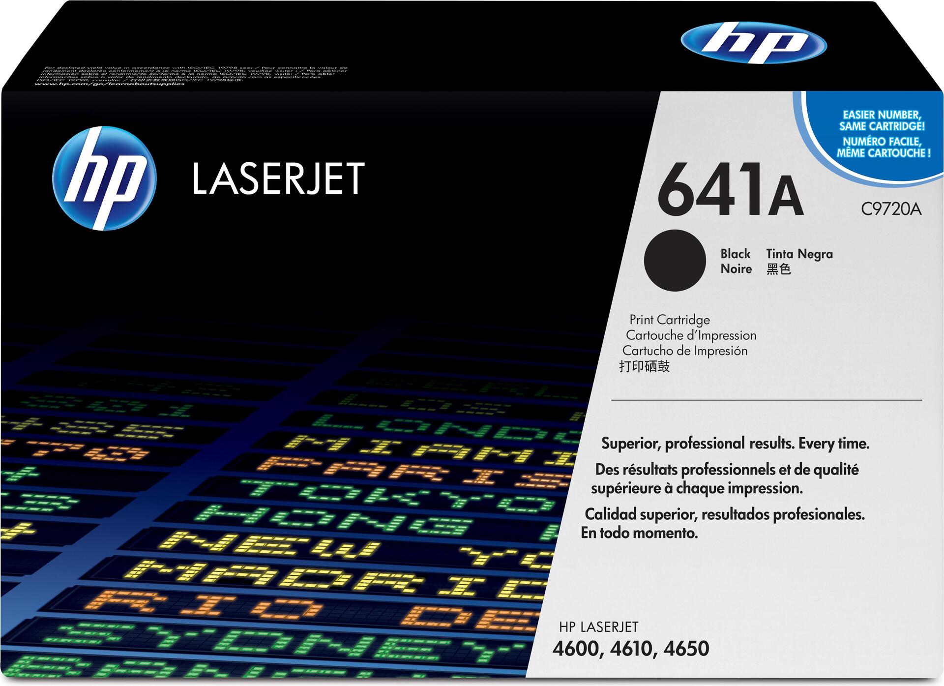 HP 641A Black Original LaserJet Toner Cartridge Tonerkartusche 1 Stück(e) Schwarz (C9720-67901)