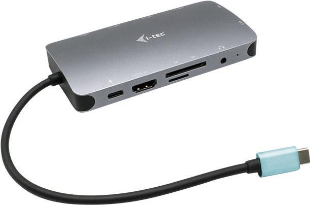 i-tec Metal USB-C Nano Dock HDMI/VGA with LAN + Universal Charger 77 W - Verkabelt - USB 3.2 Gen 1 (3.1 Gen 1) Type-C - 100 W - 3,5 mm - 10,100,1000 Mbit/s - Silber (C31NANOVGA77W)