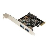 StarTech.com 2 Port USB3.0 SuperSpeed PCI Express Schnittstellenkarte mit SATA Stromanschluss (PEXUSB3S23)