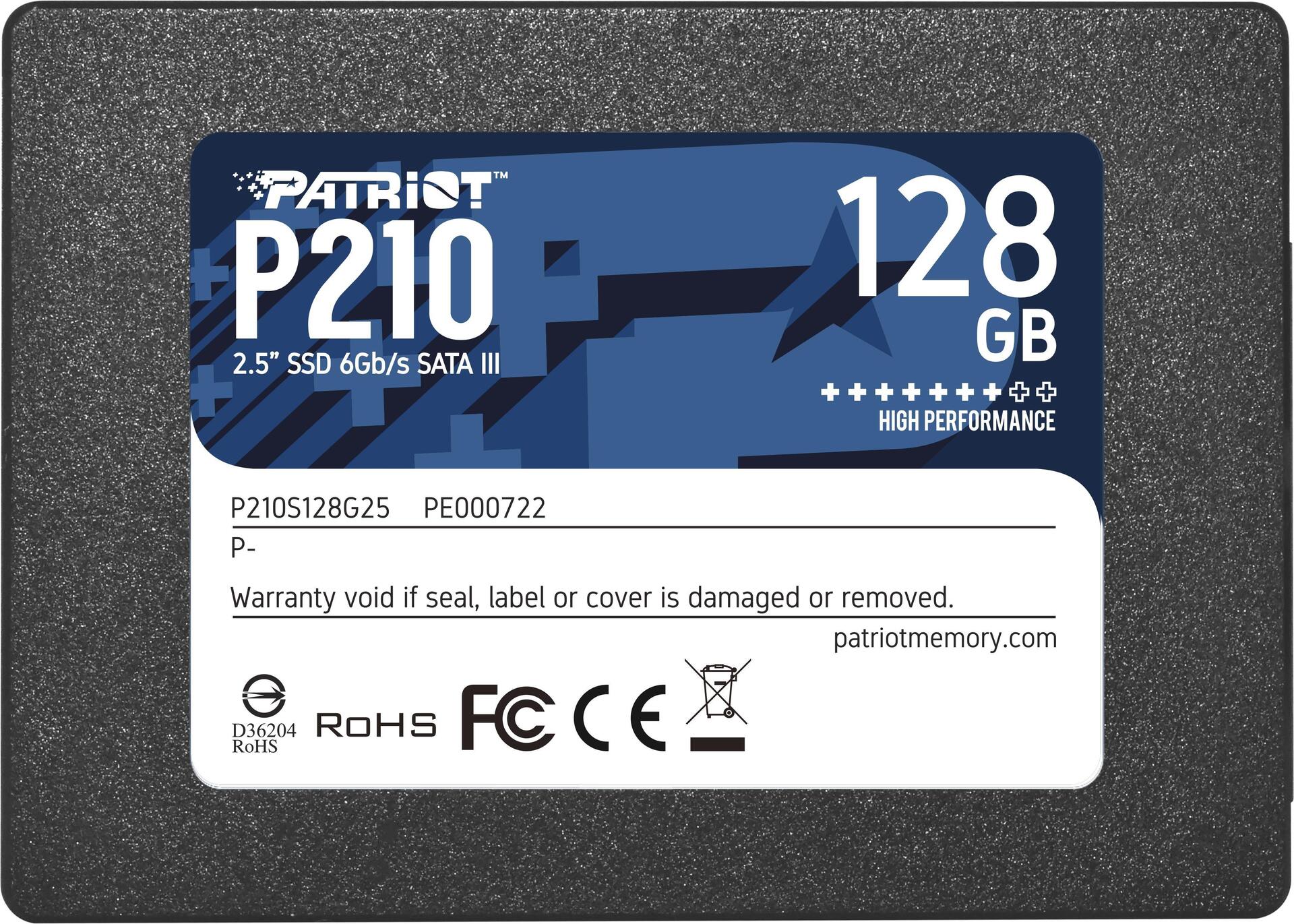 Patriot Memory P210 2.5" 128 GB Serial ATA III (P210S128G25)