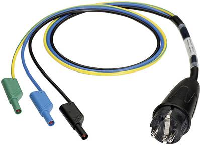Benning Messadapter [ Schutzkontakt-Stecker - Lamellenstecker 4 mm] berührungssicher Messadapter Schutzkontaktstecker - (044142)