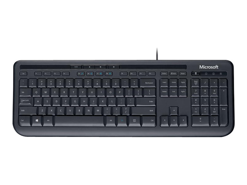 Microsoft Wired Keyboard 600 - Tastatur Deutsch Schwarz