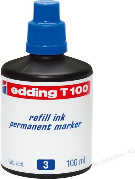 Edding T-100 Druckerpatrone 1 Stück(e) Original Blau (4T100003)