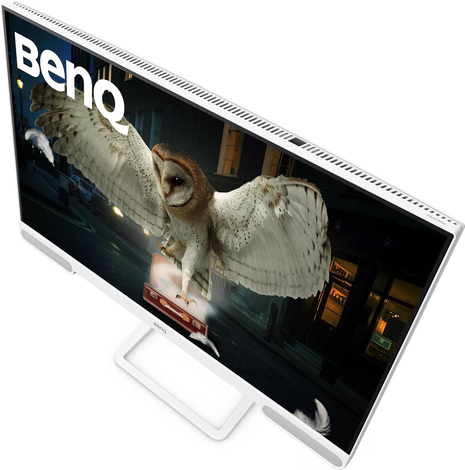 BenQ EW2790U 27" 4K mit 98% P3, exklusivem AI Contrast, integrierten 2.1-Kanal-Lautsprechern mit Tieftöner, 1 USB-Typ-C-Anschluss, 3 HDMI-Anschlüssen, ergonomischem Design und Eye-Care-Technologie [Energieklasse F] (9H.LN3LJ.LBE)